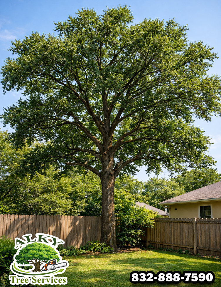 after photo of tree trimming in Houston